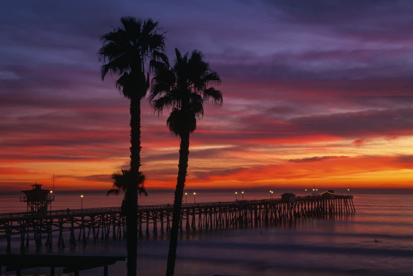 Ventura pier at sunset